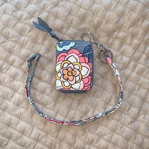 Vera Bradley wallet and lanyard